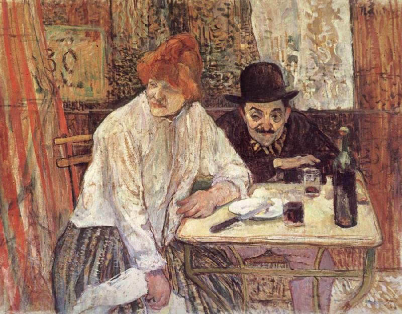 Henri  Toulouse-Lautrec A la Mie France oil painting art
